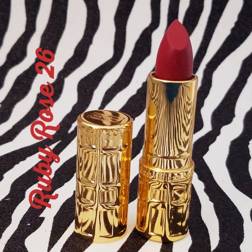 Set of 2 Elizabeth Arden Ceramide Ultra Lipstick RUBY ROSE #26 in Gold Tube‎